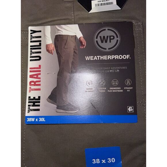 Weatherproof Trail Utility Pants Men’s 38Wx30L #308 Walnut - Picture 7 of 8